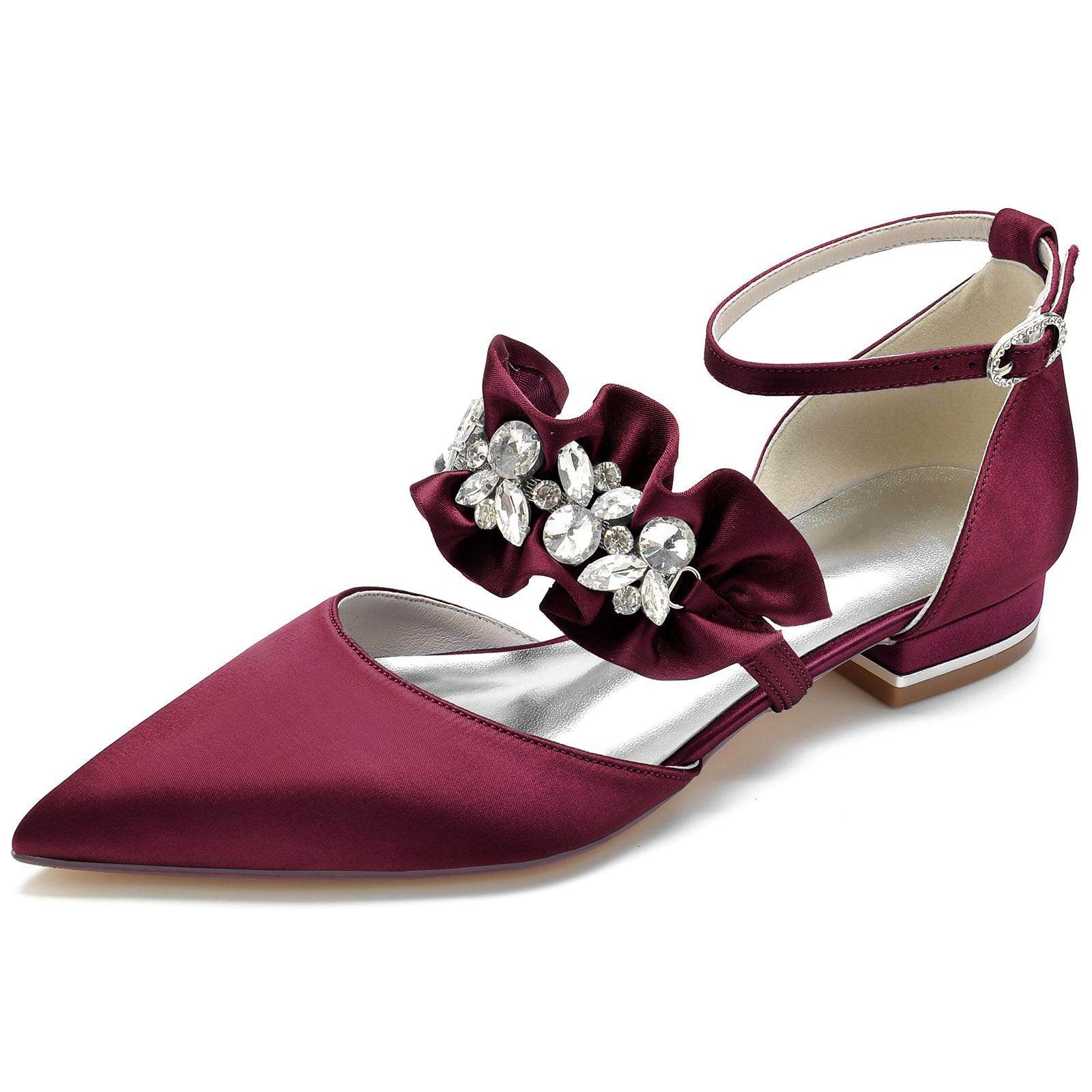 Flat Heel 2.5cm Silk-Like Shoes CK0246 - COCOMELODY